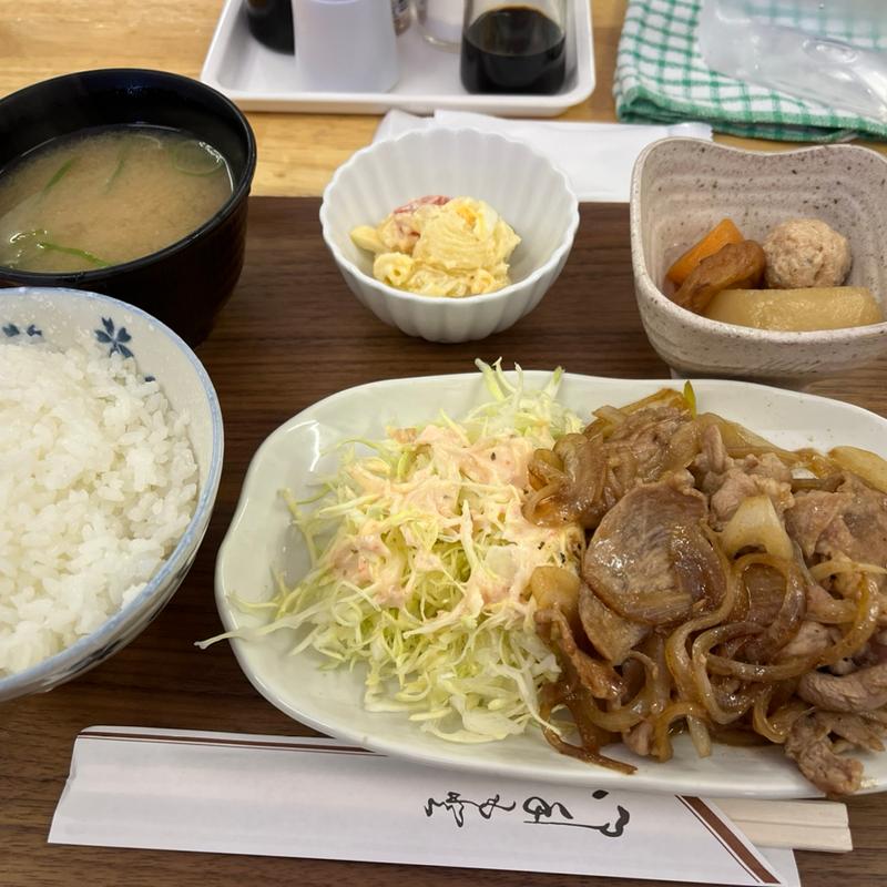 しょうが焼き定食(こふる食堂)