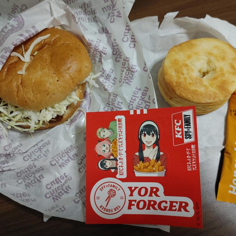 スパイファミリー ステッカー付きセットB(ケンタッキーフライドチキン ショップス市川 )