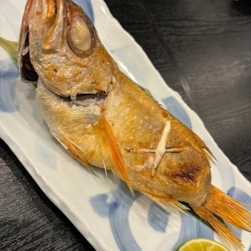 のどぐろ塩焼き(旬魚旬菜 極DINING 若旦那 長岡駅前店)