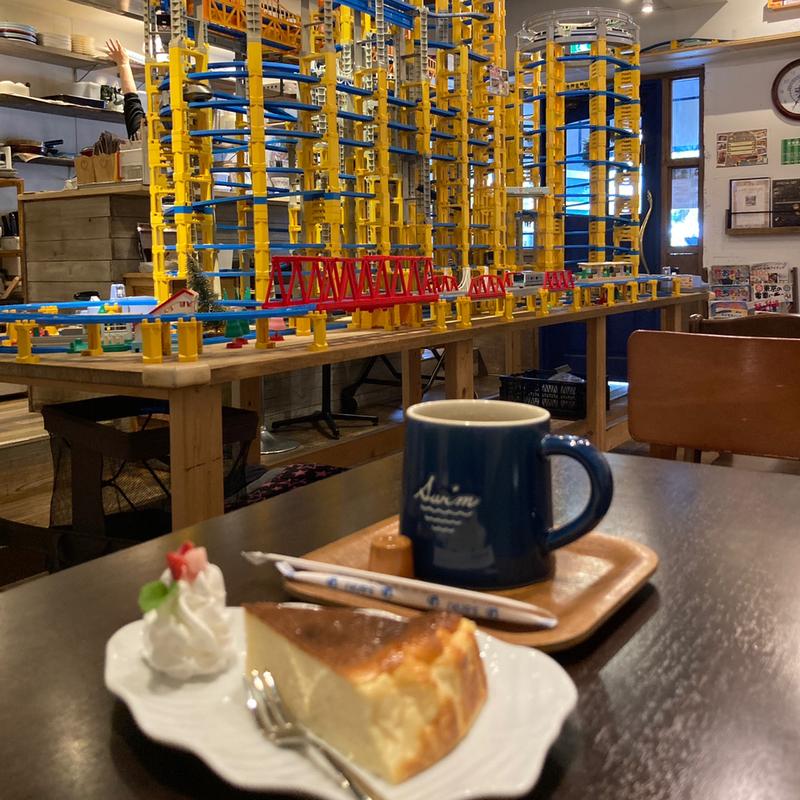 本日のケーキセット(プラレールが走るカフェ子鉄)