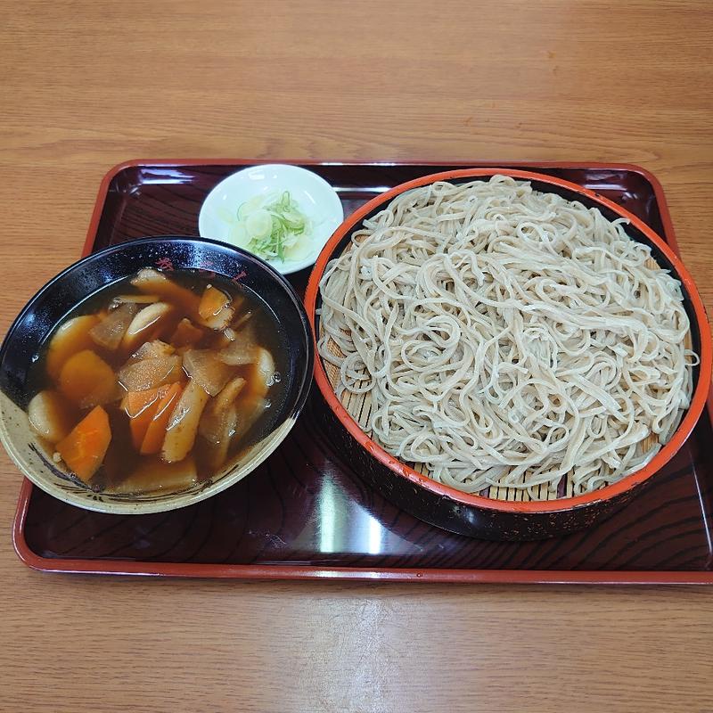 つけ汁けんちんそば＋大盛り(生蕎麦 そば処きらく)