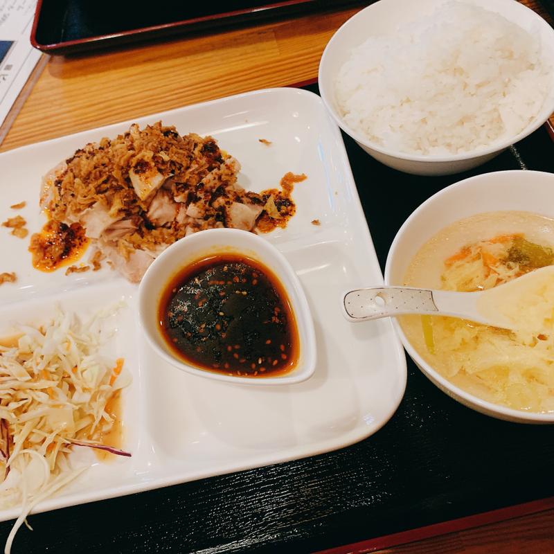 よだれ鶏定食(錦亭)