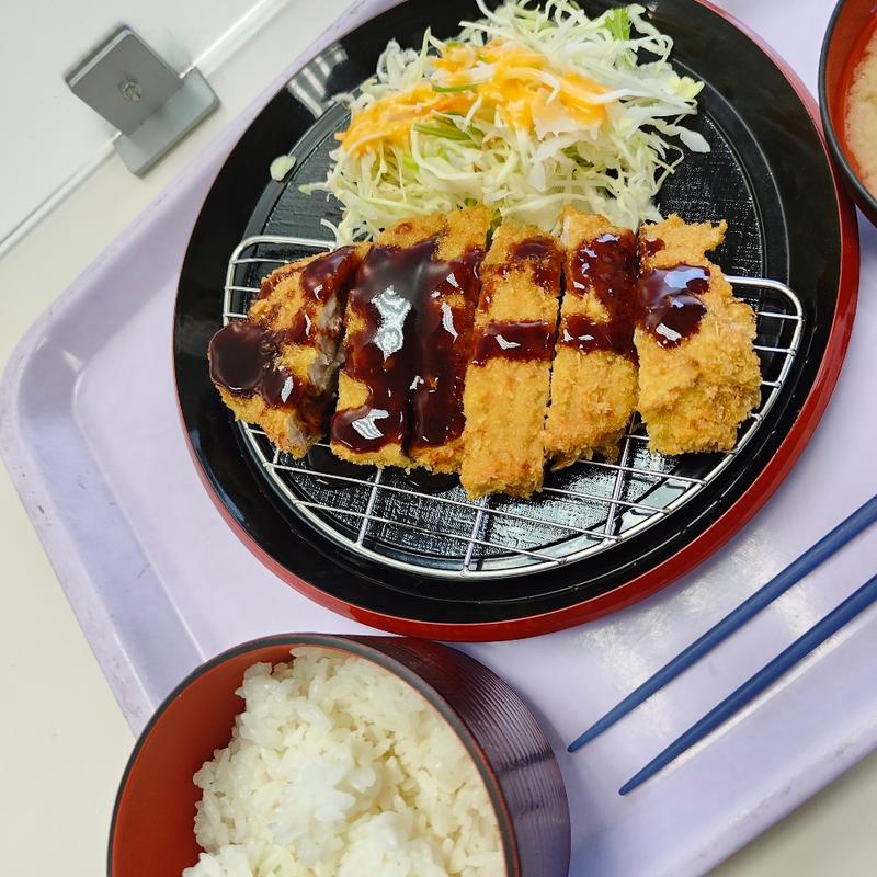 とんかつ定食(札幌市手稲区役所 食堂)
