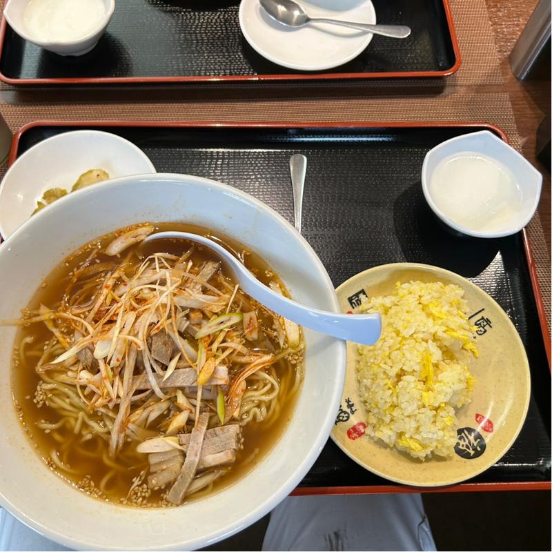 ネギそば定食(隆盛園)