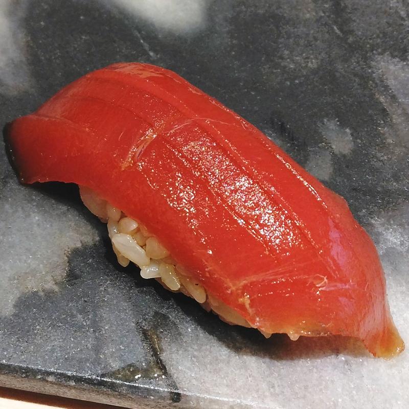 マグロ赤身漬け(水道橋 鮨みつ)