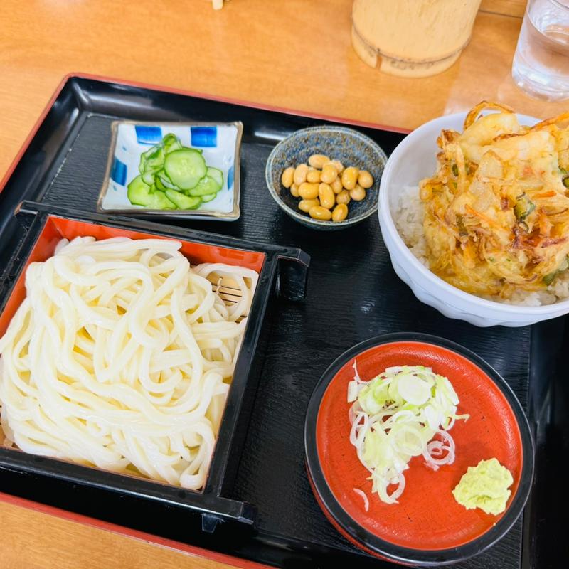 うどん定食(むじな庵本店)