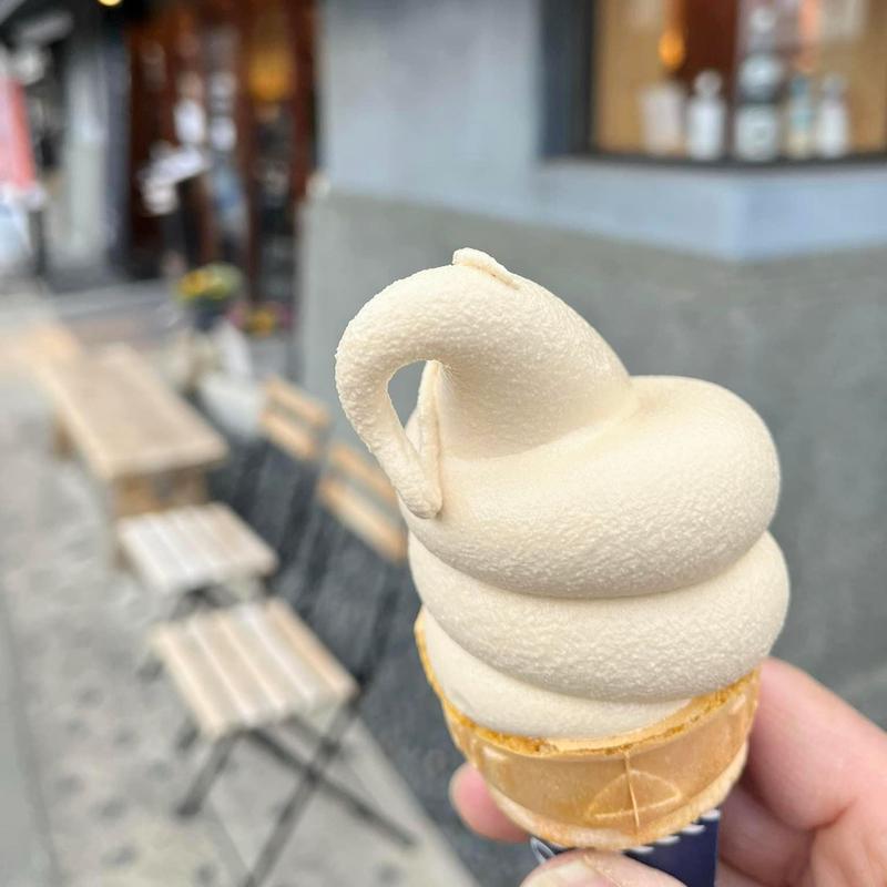 しょうゆソフトクリーム(金笛しょうゆパーク)