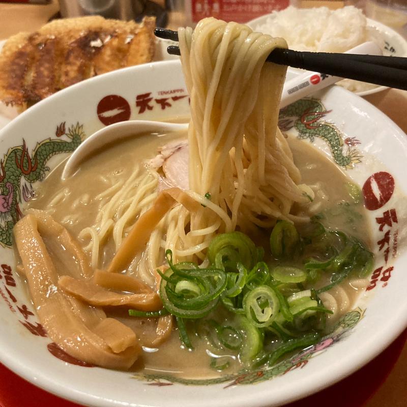 羽付き餃子定食 こってり 小ライス付き(天下一品 新宿西口店)