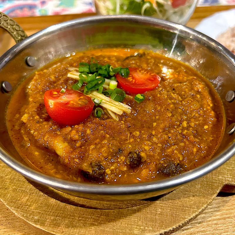 秋の木の子と国産鶏キーマカレー(プルワリ)