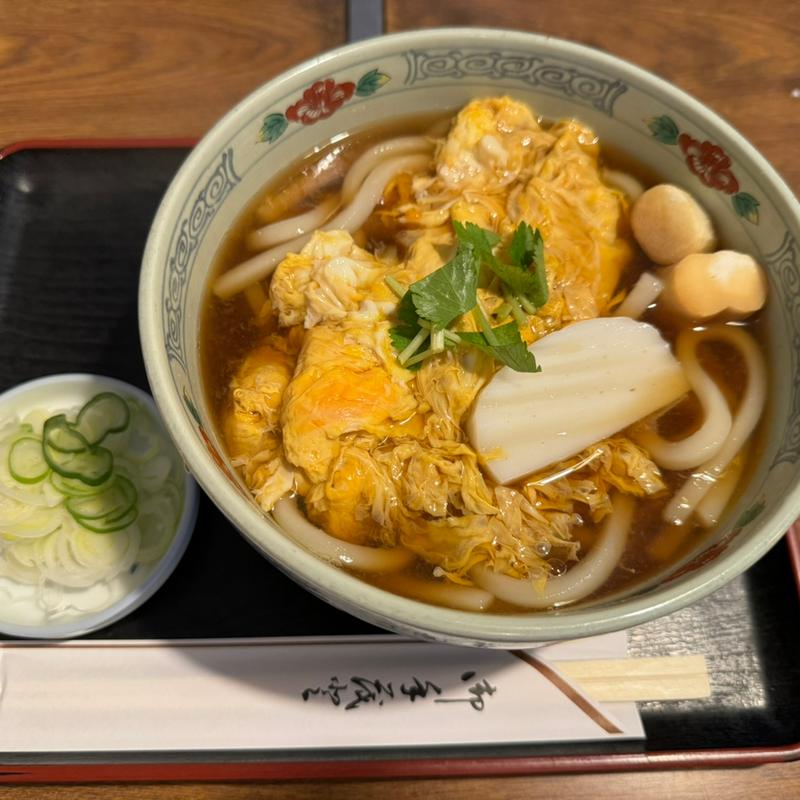 玉子とじうどん　大(更科大黒 )