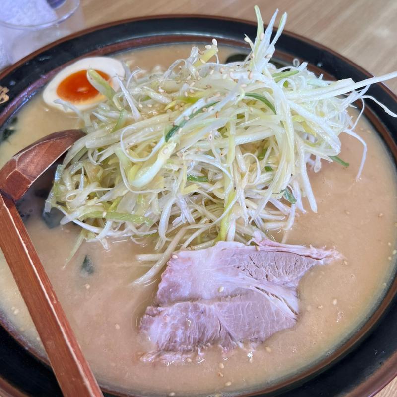 ネギ味噌ラーメン大盛　ネギ増し(ラーメン青木亭)