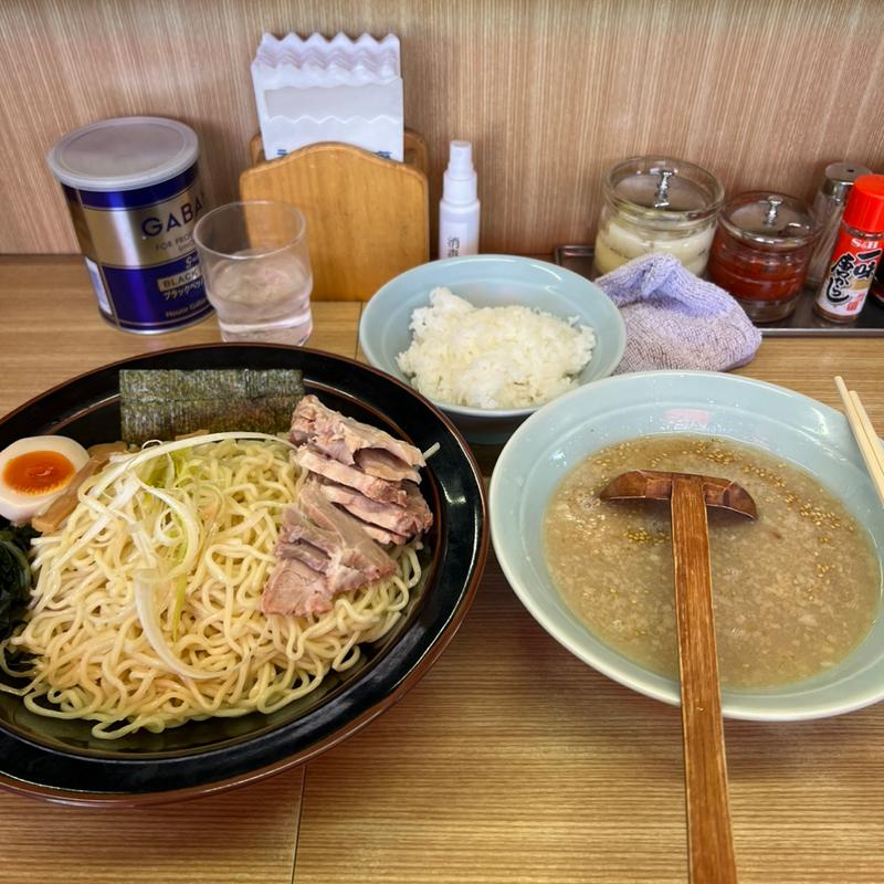 醤油チャーシュー麺中盛　ライス(ラーメン青木亭)