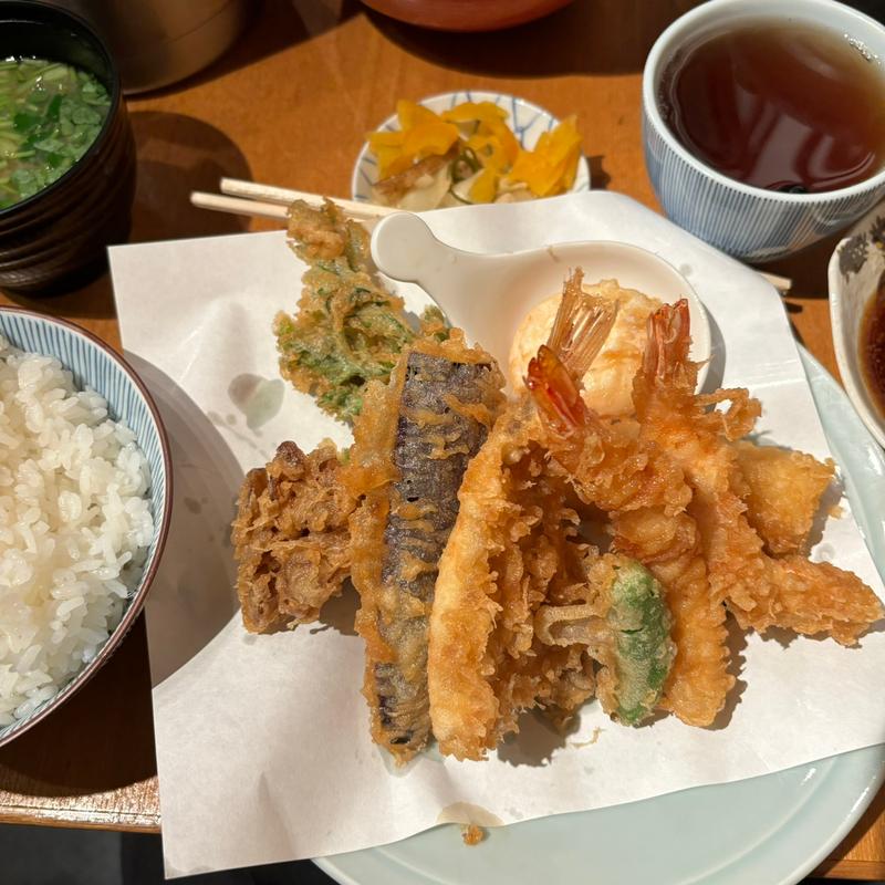 天ぷら定食(日本橋 天丼 金子半之助 神田小川町店)