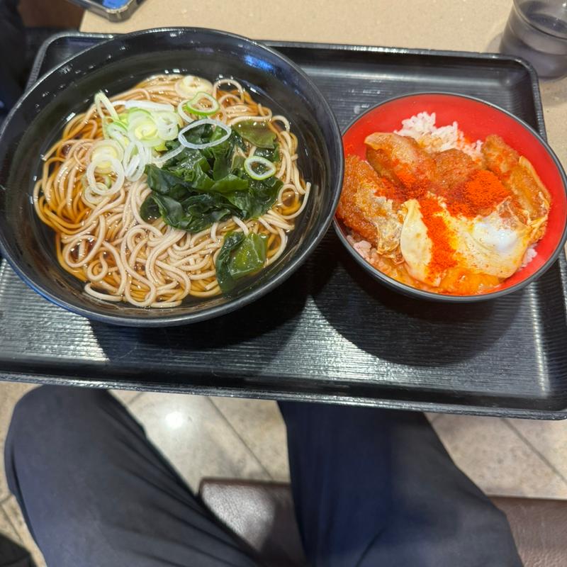 鶏かつ丼セット(名代 富士そば 渋谷下田ビル店 （ふじそば）)