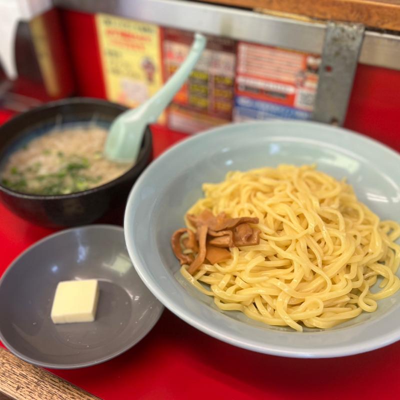 ホタテ塩とんこつつけ麺(ラーメン山岡家 南2条店)