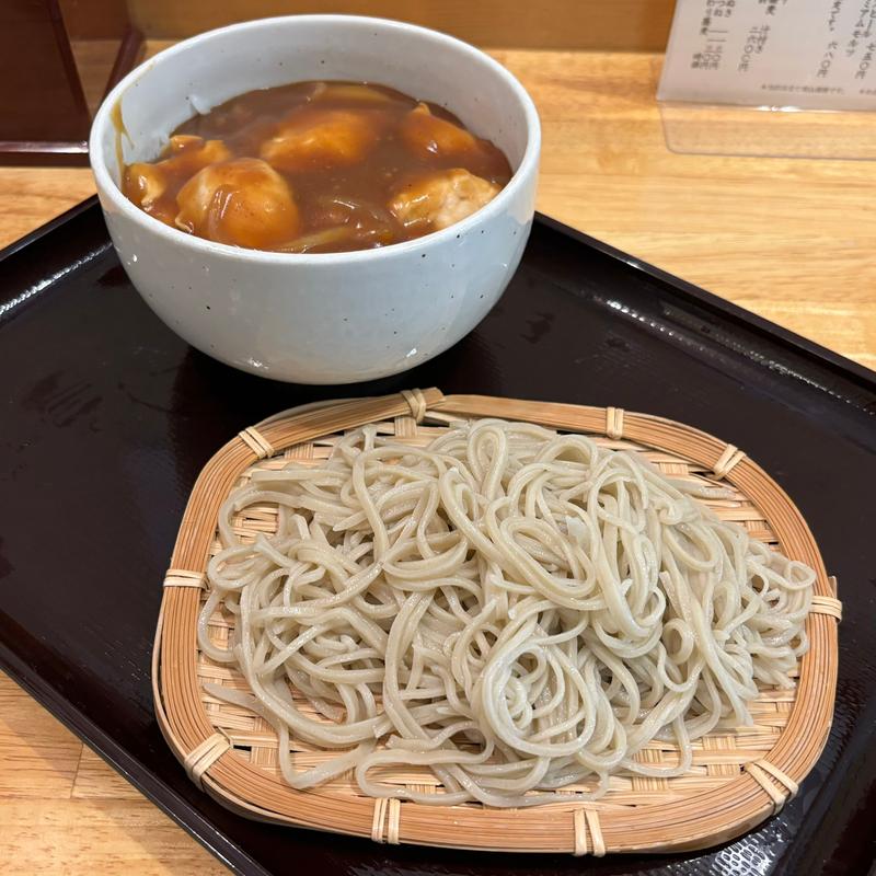 カレー丼セット（もり）(名代手打そば 蔦や)