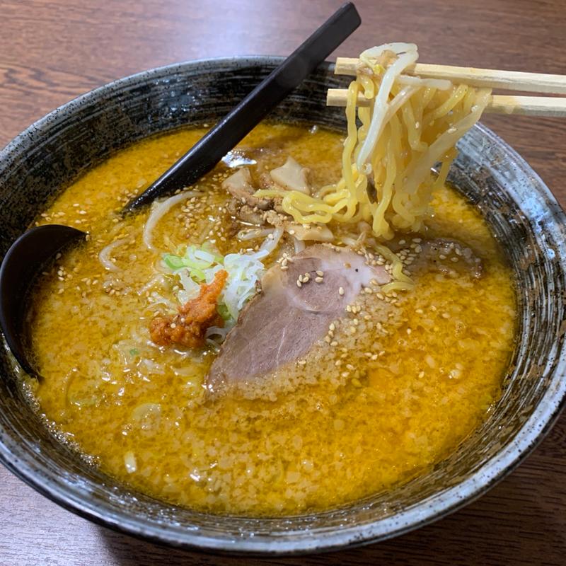 サラっといける濃厚味噌ラーメン(らーめん西や 紋別氷紋の駅店)