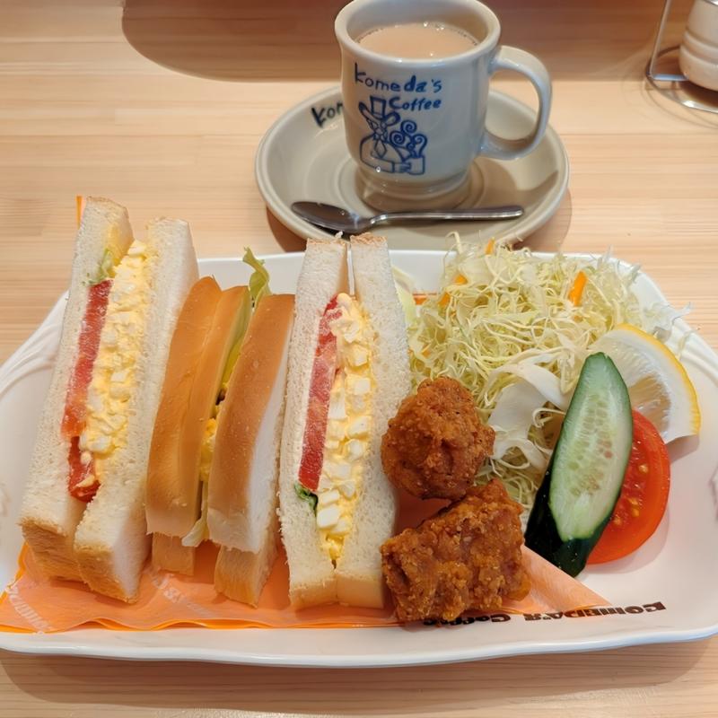 昼コメプレート（たまとまレタスサンド）(コメダ珈琲店 高槻郡家新町店)