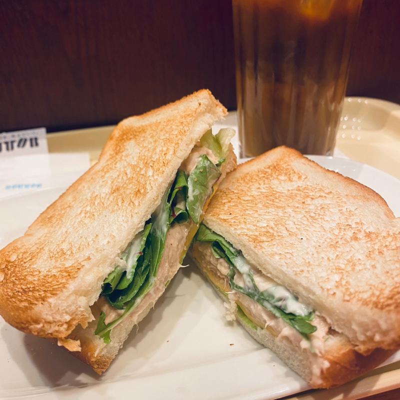 モーニングセットB　ツナサラダチーズ(ドトールコーヒーショップ 千歳船橋店)