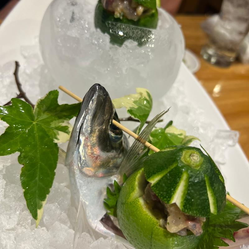 豊後アジのたらなめろう(うなぎ処 おおいた川)