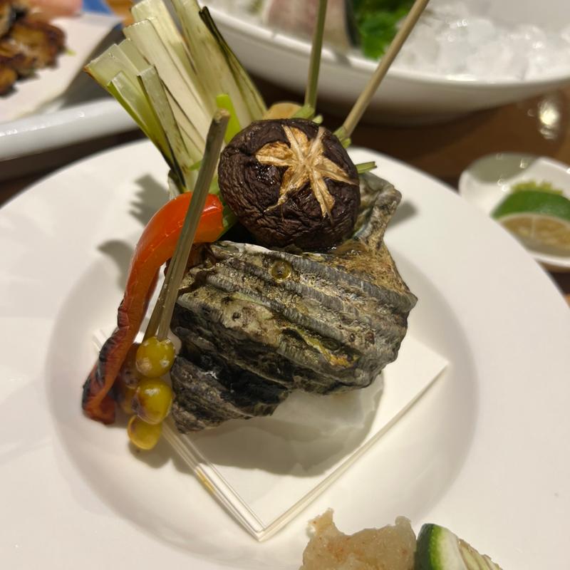 サザエのつぼ焼き(うなぎ処 おおいた川)