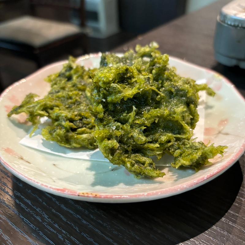 あおさの天ぷら(二十四万石 )