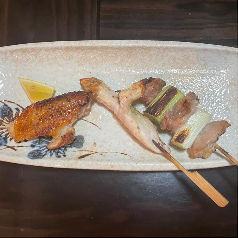 親子丼セットの焼き鳥(五鐵 夢境庵 （五鉄 ごてつ むきょうあん）)