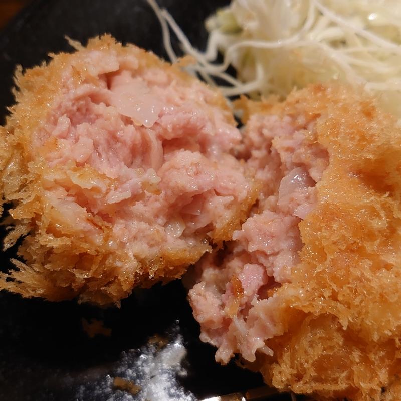 自家挽きメンチかつ(神楽坂とんかつ あげづき)