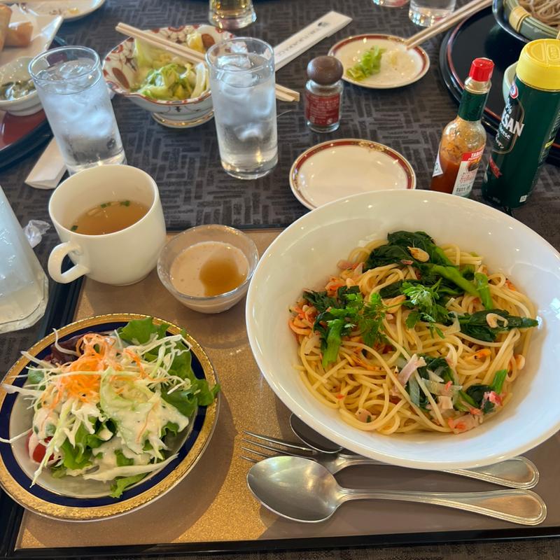 桜海老と菜の花のペペロンチーノ(東武藤が丘カントリー倶楽部レストラン )