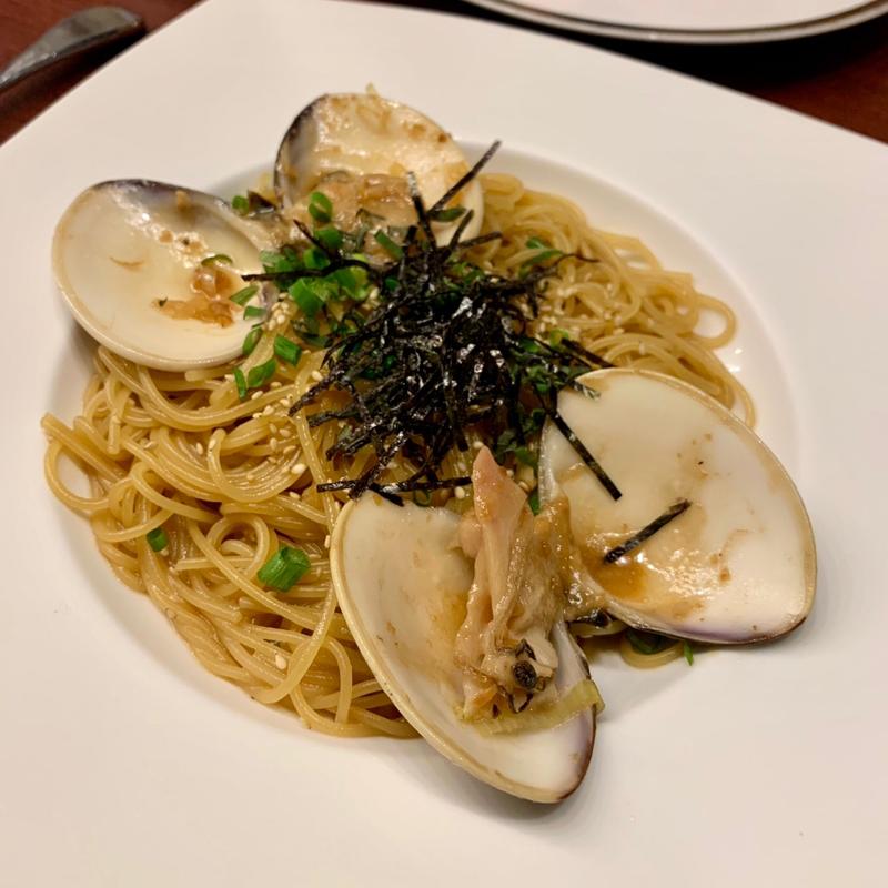 九十九里産はまぐりと長ネギと大葉(カフェ椎の木 （【旧店名】イタリアンレストラン椎の木）)