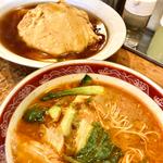 四川ラーメン＋天津飯