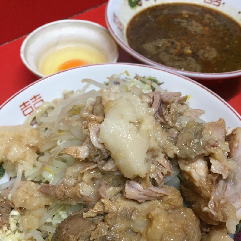 ラーメン半分 つけ麺 京都ブラック(ラーメン二郎  京都店)