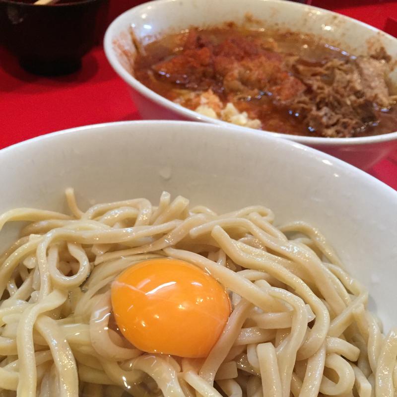 中つけ麺＋卵(池田屋 一乗寺店 )