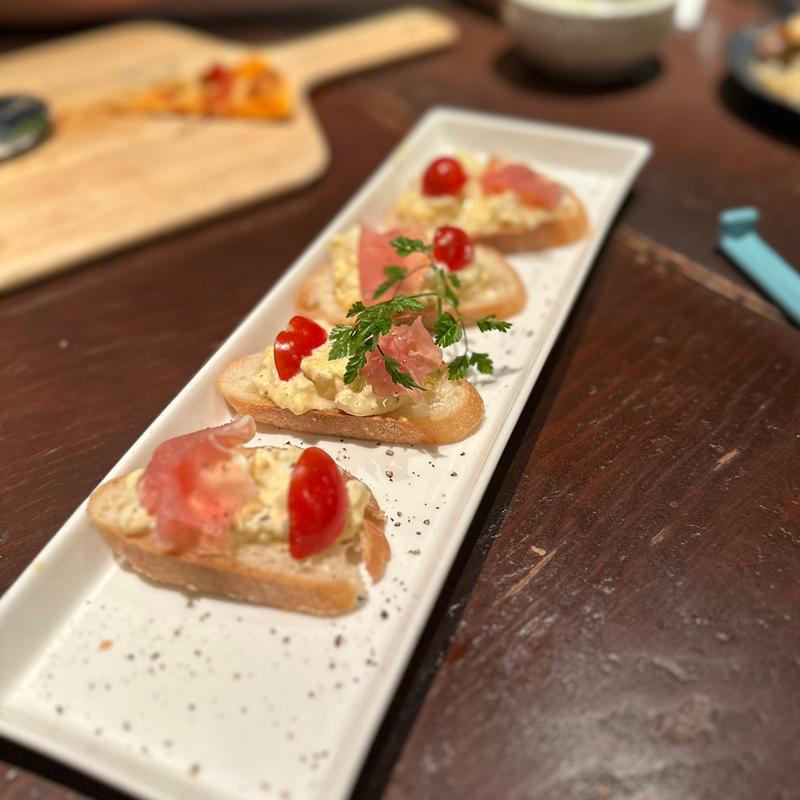 ブルスケッタ(炭火焼鳥Dining門 平野長原店)