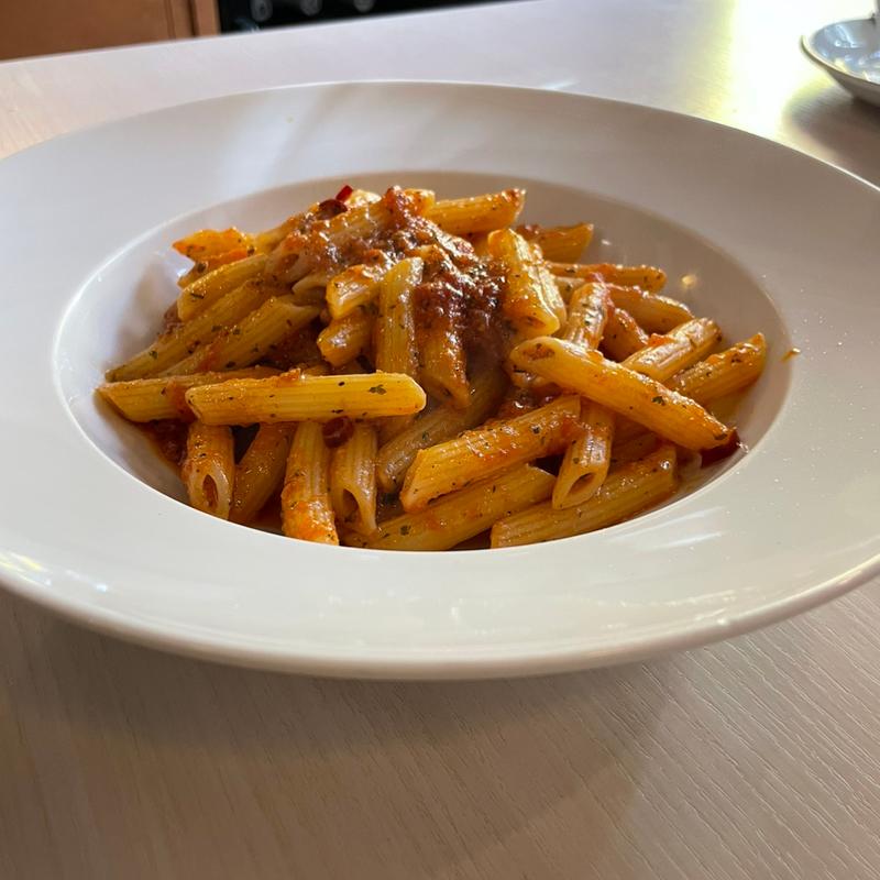 ペンネアラビアータ(フォカッチャ)