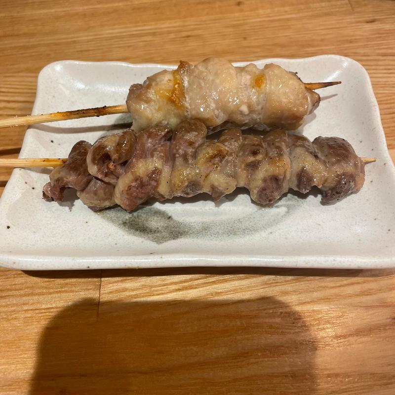 砂肝、もも(焼鳥とあて巻き 居酒屋大悟 西国分寺店)
