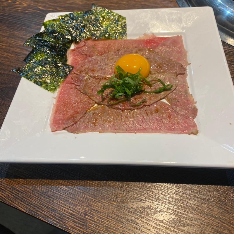 黒毛和牛 炙りユッケ(あみやき亭 津島店 )