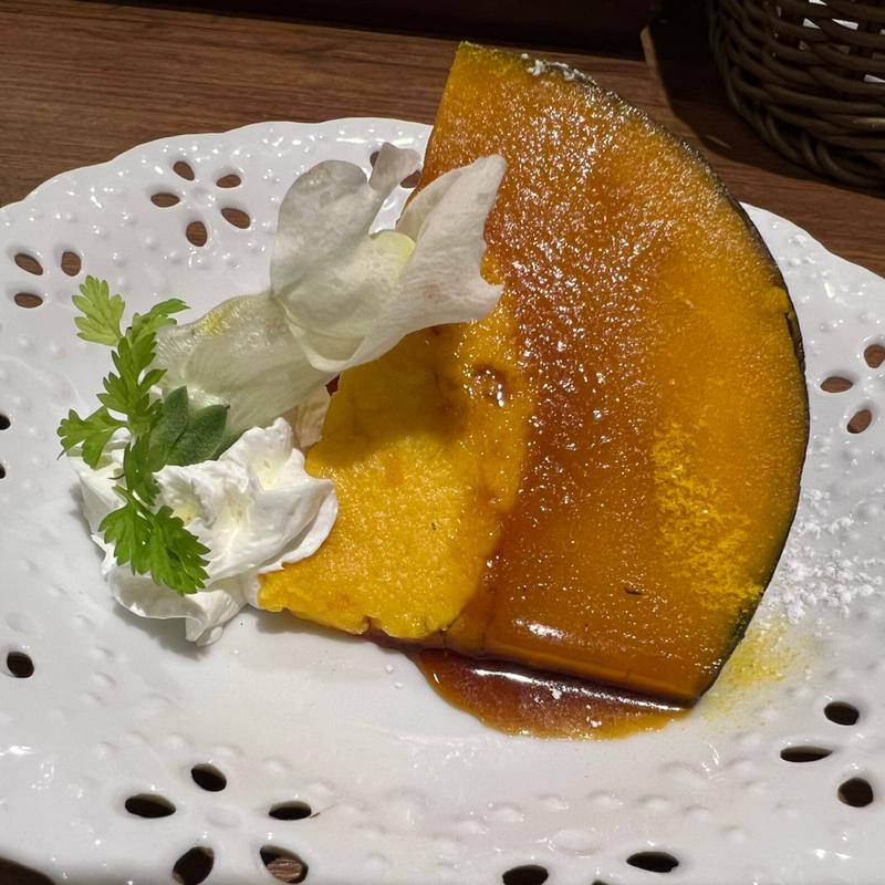 まるごとかぼちゃプリン(やさいの王様 日比谷シャンテ店 | やさいレストラン)