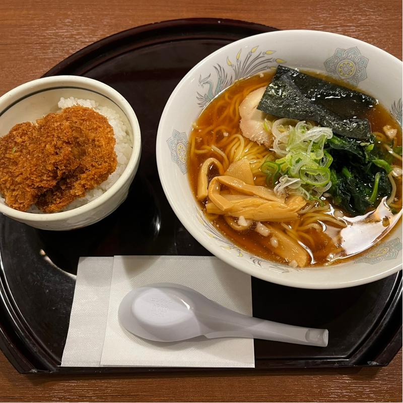 ラーメンセットミニタレカツ丼(いっさく 長岡七日町店)