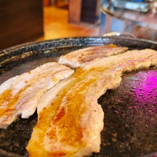 サムギョプサル焼肉定食(韓国亭 豚や 渋谷本店)