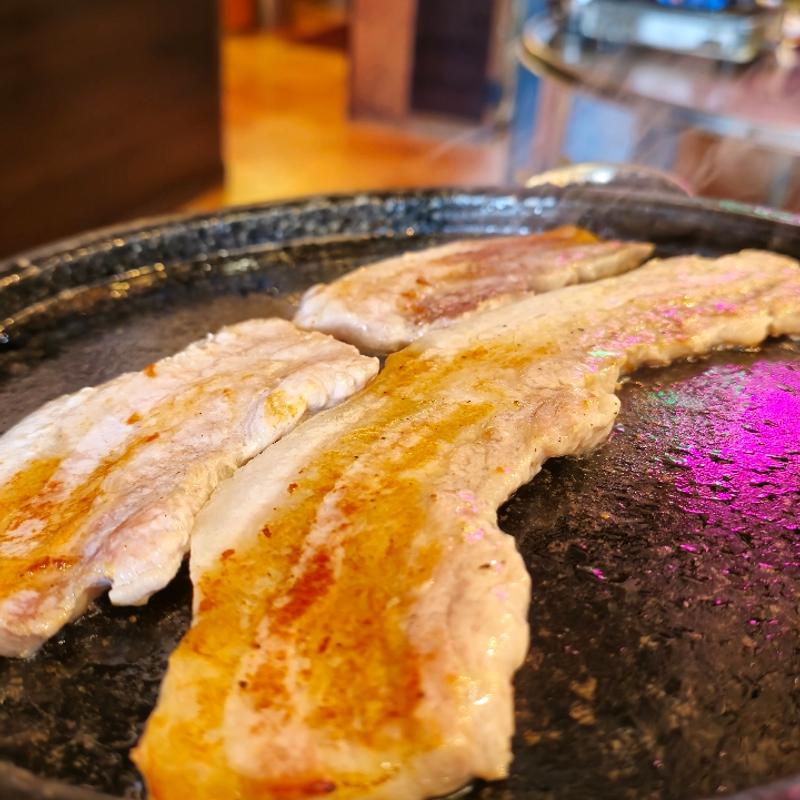 サムギョプサル焼肉定食(韓国亭 豚や 渋谷本店)