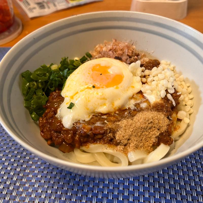 キーマカレーうどん(自宅)
