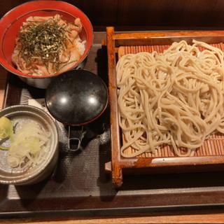 生姜焼き丼&そば(十割蕎麦 さ竹 恵比寿店)
