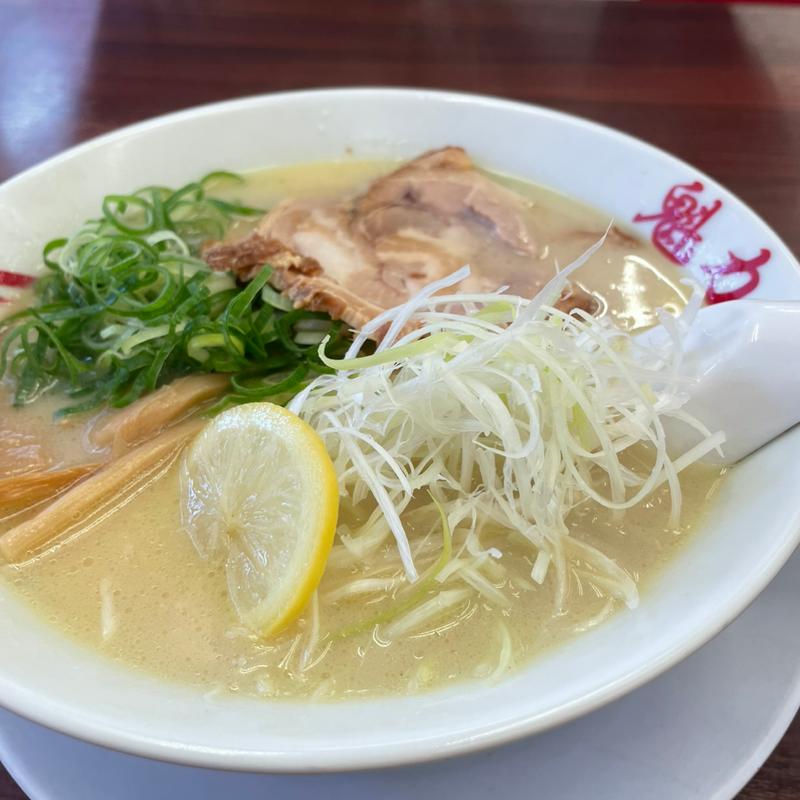 鶏白湯ラーメン(京都北白川ラーメン魁力屋 狩場店)