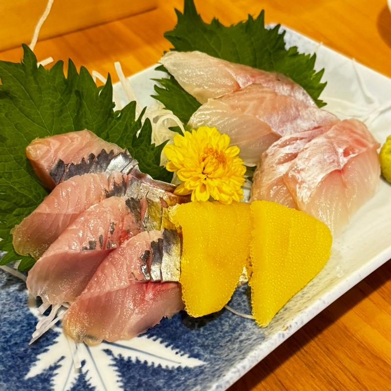 にしんと八角の刺身(鮨正)