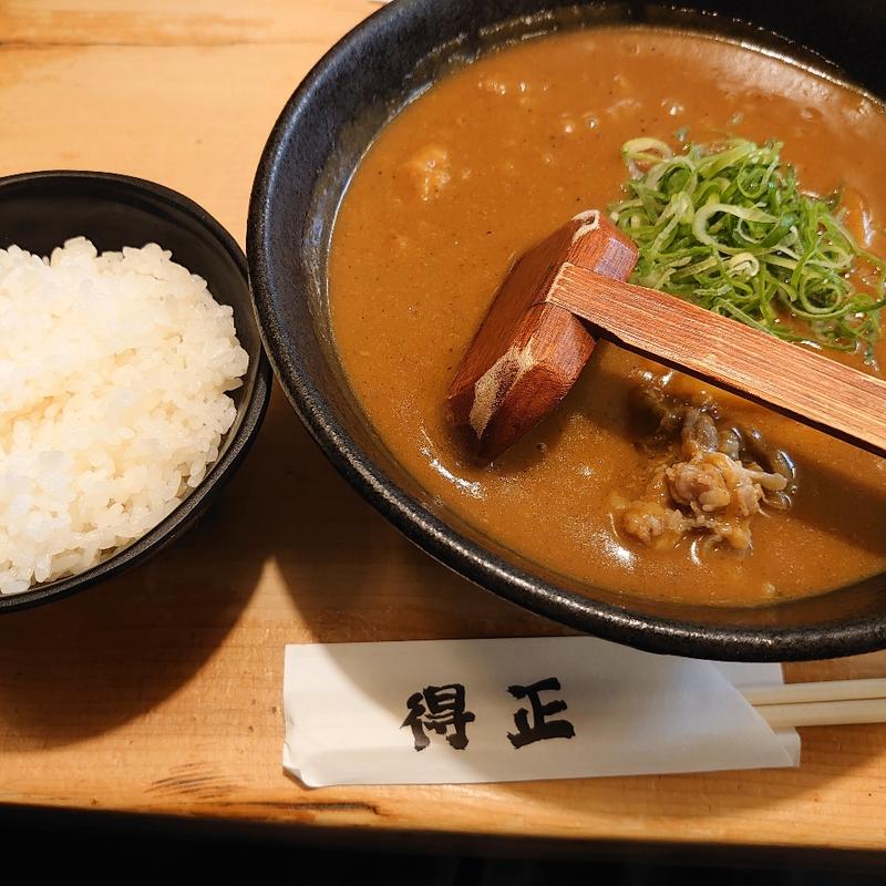 肉入りカレーうどん(カレーうどん得正 中央環状線堺店)