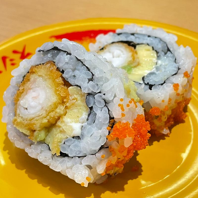 海老フライアボカドロール(スシロー 札幌北44条東店)