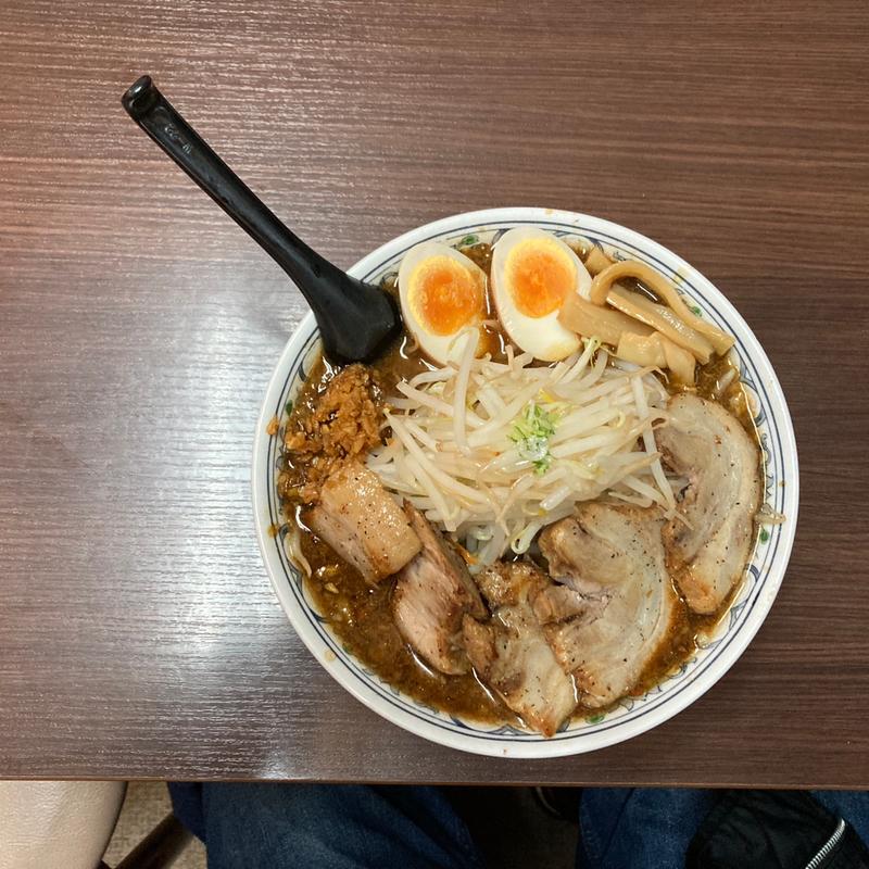 豪ーめんブラック（大盛、ニンニク増）(豪ーめん 気仙沼店 （ゴーメン）)