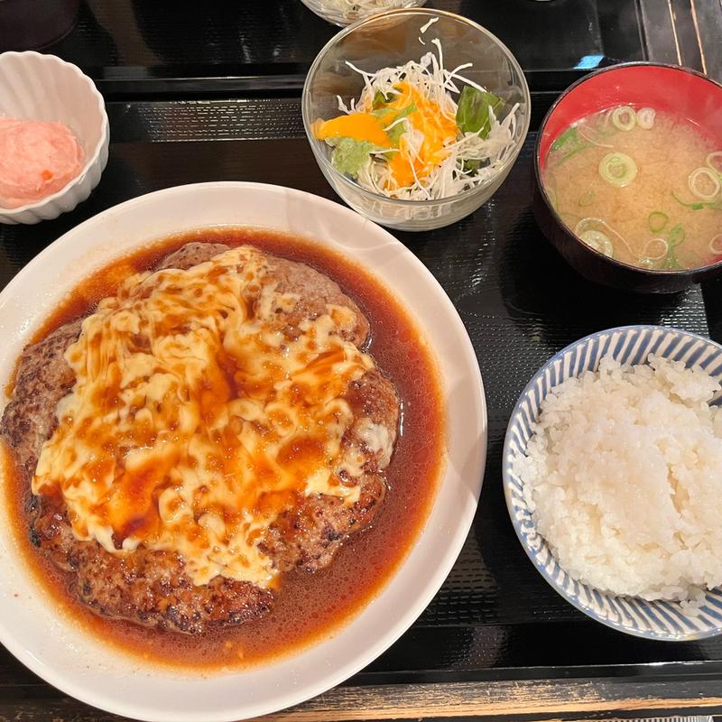 超BIGハンバーグ定食500g(柳小路)