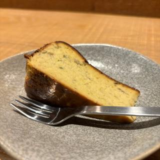 ふきのとうのバスク風チーズケーキ(tsugumi)